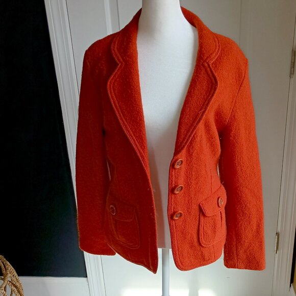 BEAUTIFUL WOOL BLEND BLAZER JACKET SZ M - Picture 1 of 6